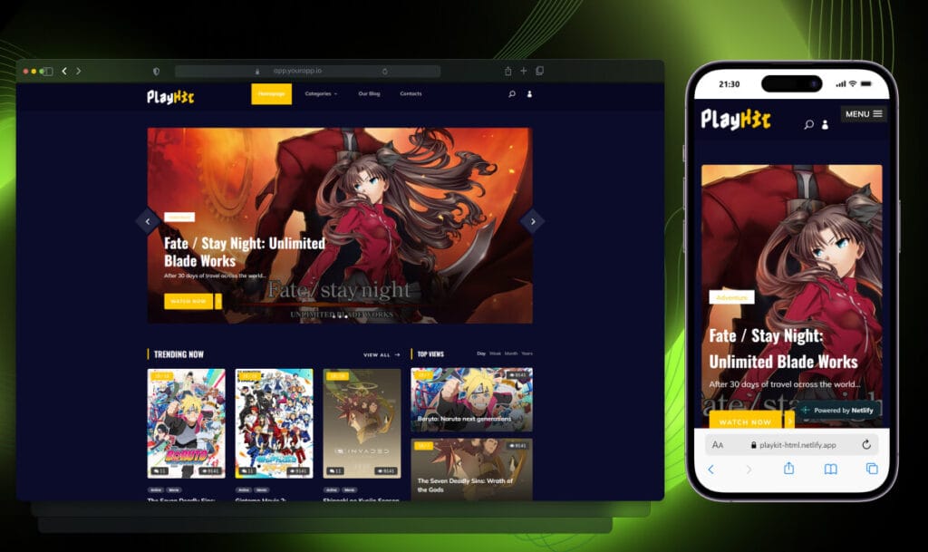 PlayKit Free Bootstrap Game HTML Template
