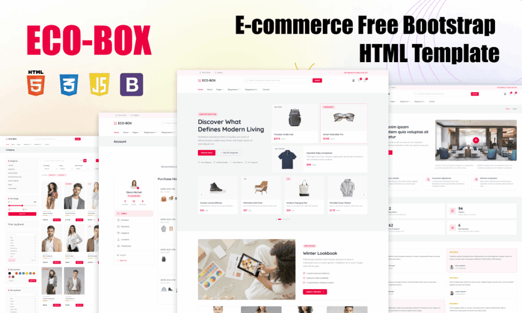 ECO-BOX Free E-commerce Bootstrap HTML Template