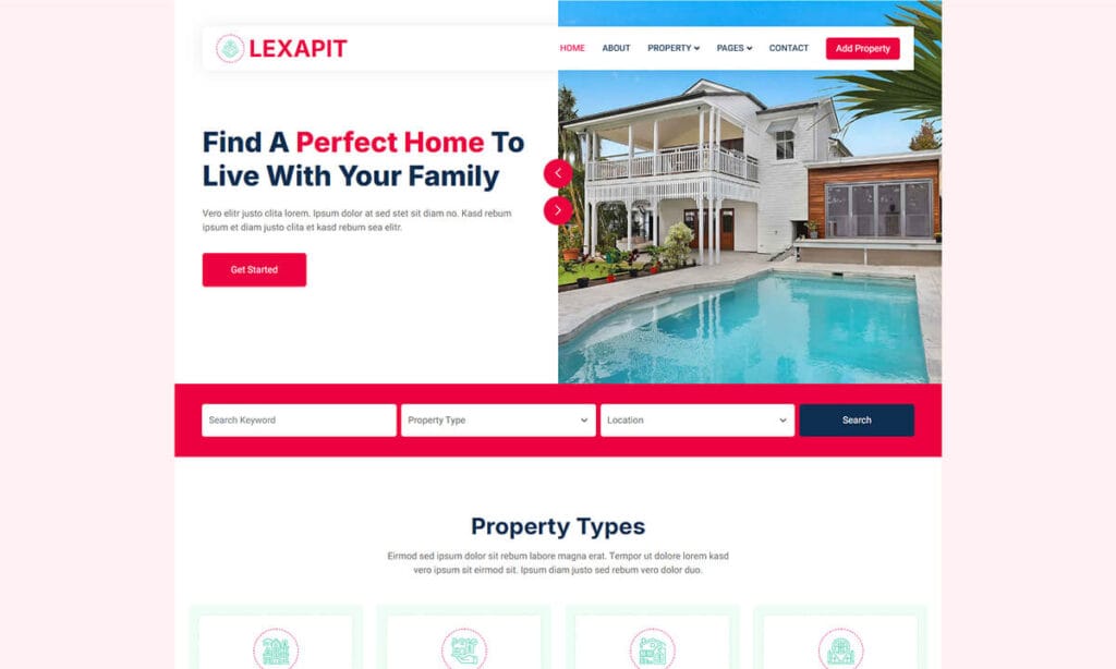 LEXAPIT Free Bootstrap Real Estate HTML Template