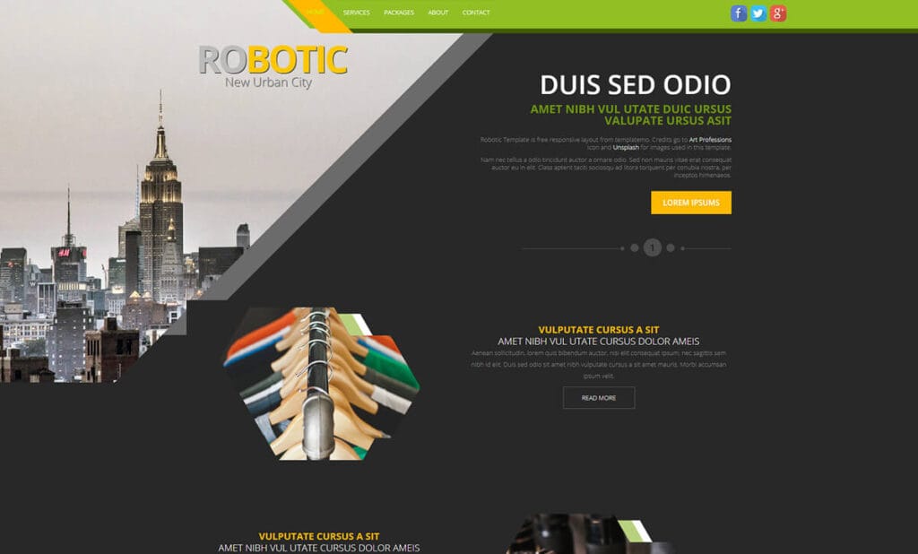 BISCON - Free Portfolio HTML Template