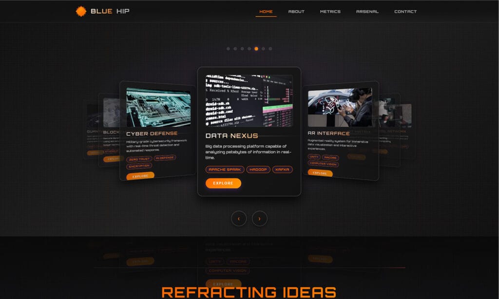 BLUEHIP Digital Innovation Studio Free HTML Template