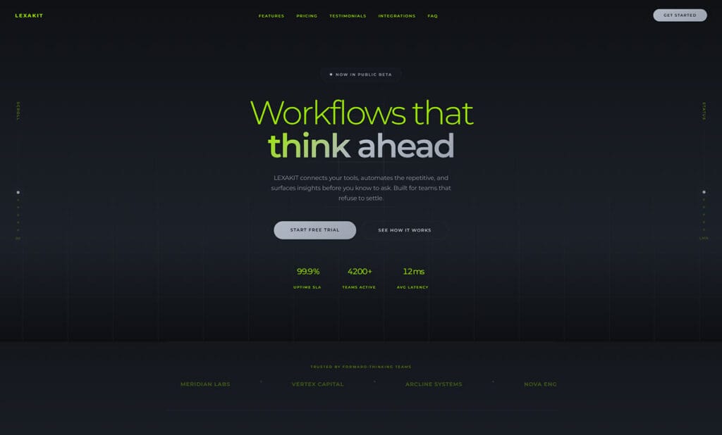 LEXAKIT Intelligent Workflow Platform HTML Template