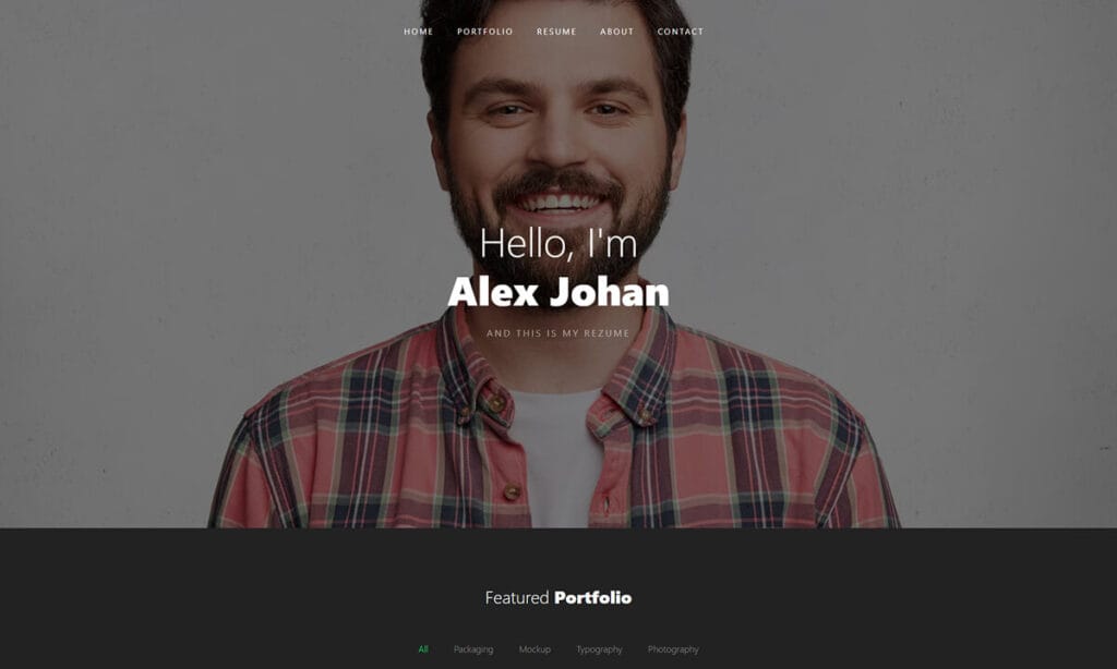 REFIX Free Bootstrap HTML Portfolio Template